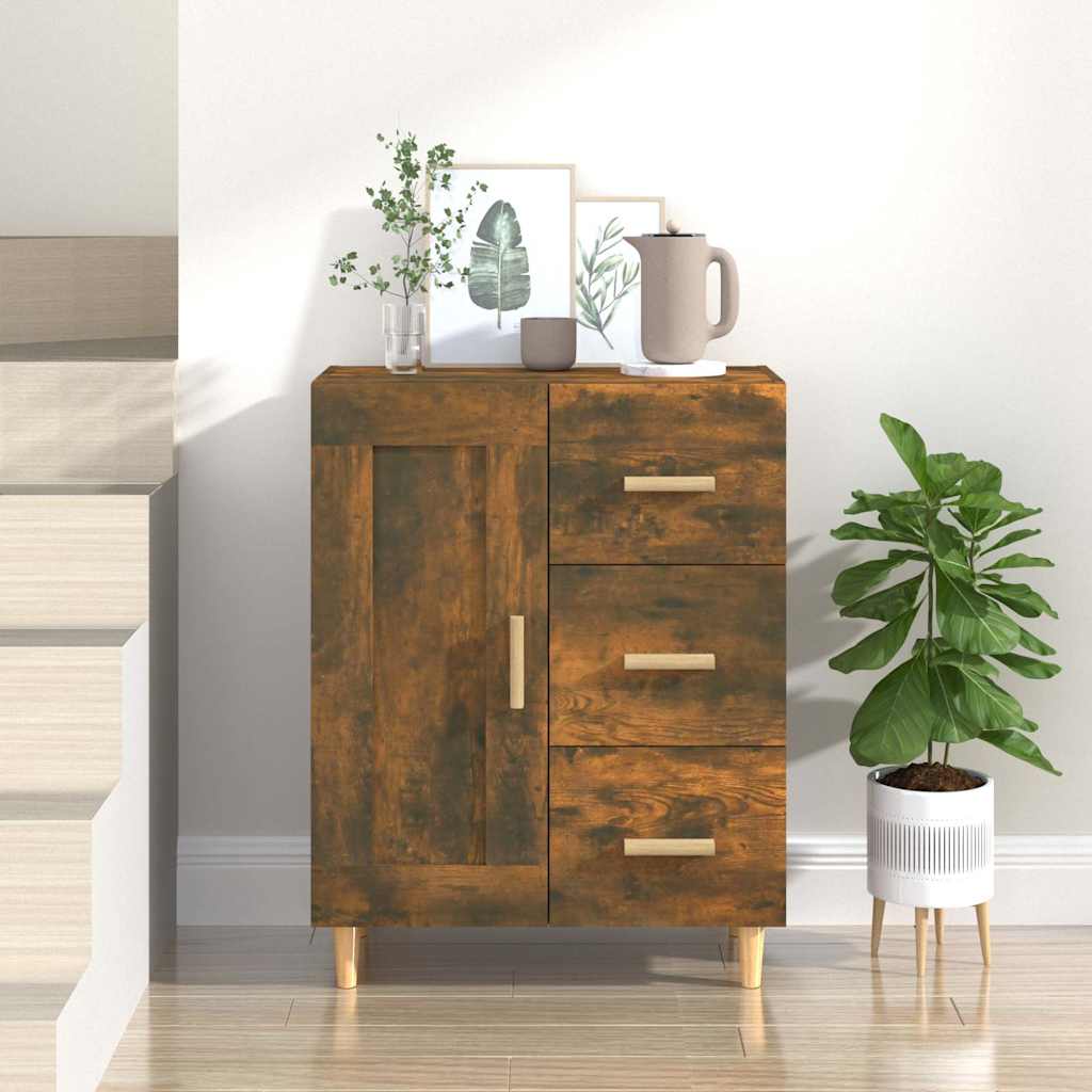 817369 vidaXL Sideboard Smoked Oak 69,5x34x90 cm Engineered Wood