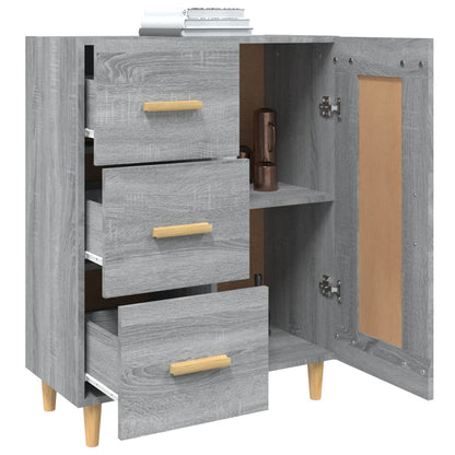 Sideboard Grey Sonoma 69.5x34x90 cm Engineered Wood
