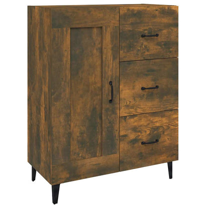 817372 vidaXL Sideboard Smoked Oak 69,5x34x90 cm Engineered Wood