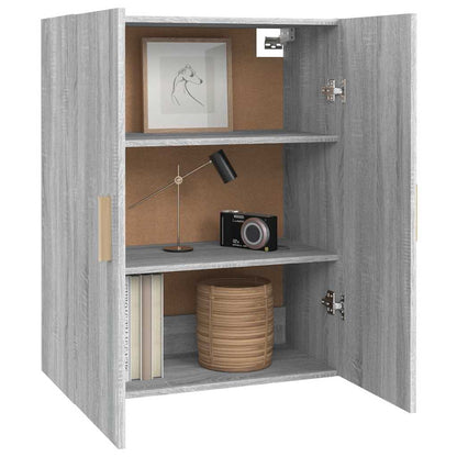 Hanging Wall Cabinet Grey Sonoma 69,5x34x90 cm