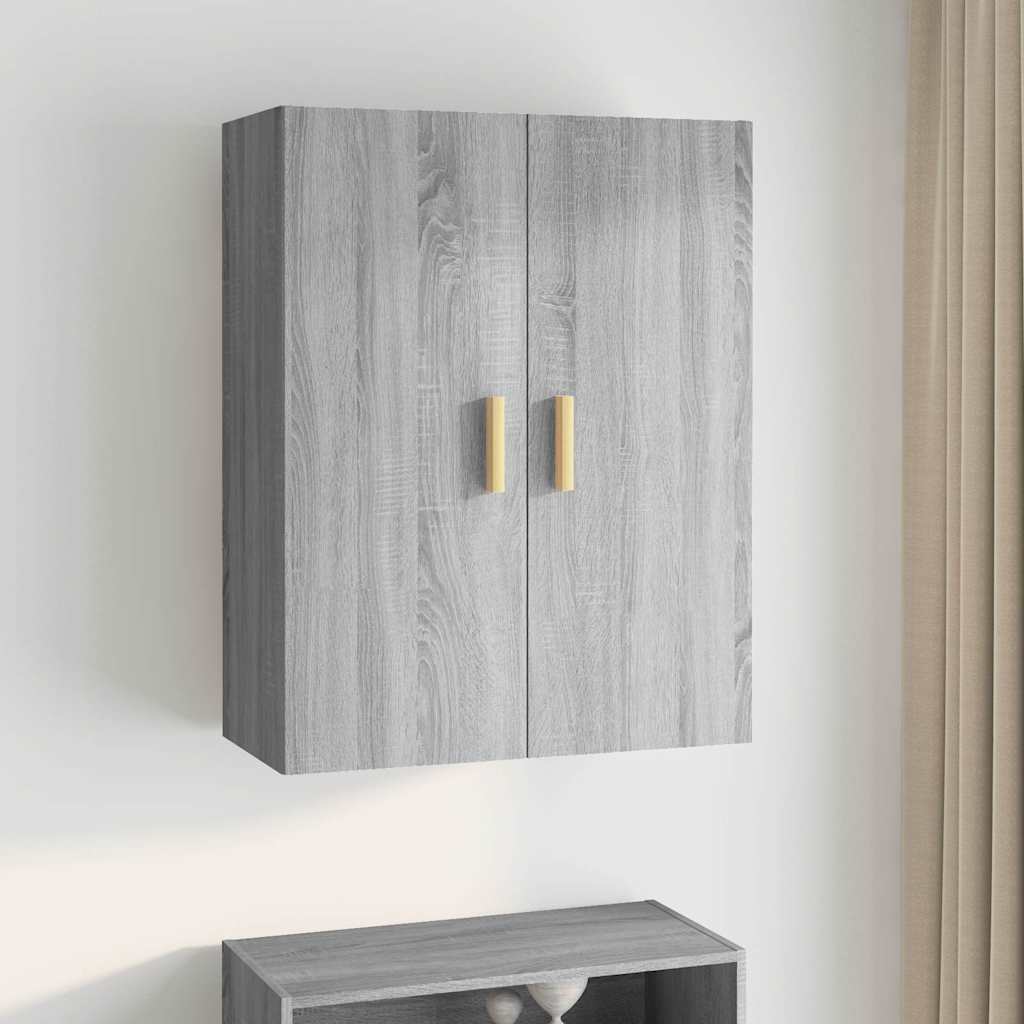 Hanging Wall Cabinet Grey Sonoma 69,5x34x90 cm