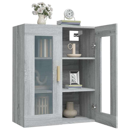 Hanging Wall Cabinet Grey Sonoma 69,5x34x90 cm