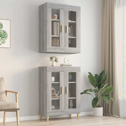 Hanging Wall Cabinet Grey Sonoma 69,5x34x90 cm