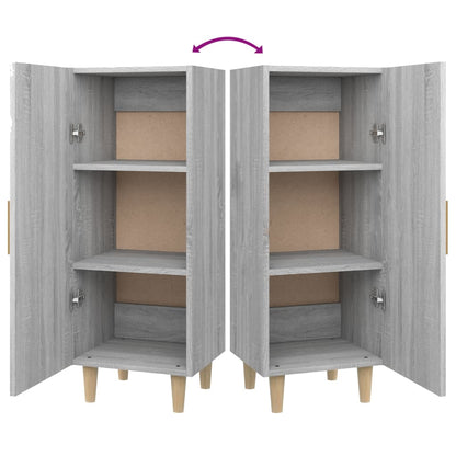 Sideboard Grey Sonoma 34.5x34x90 cm Engineered Wood