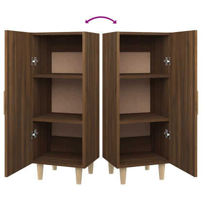 Sideboard Brown Oak 34.5x34x90 cm Engineered Wood