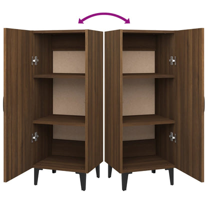 Sideboard Brown Oak 34.5x34x90 cm Engineered Wood