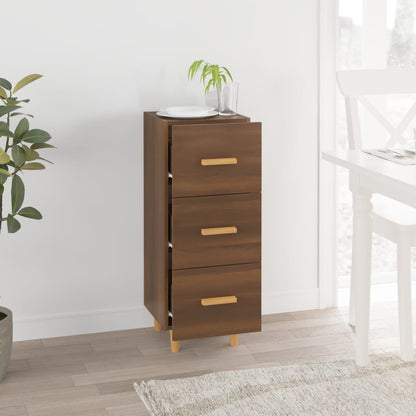 Sideboard Brown Oak 34.5x34x90 cm Engineered Wood