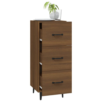 Sideboard Brown oak 34.5x34x90 cm Engineered Wood