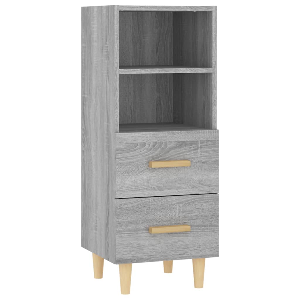 Sideboard Grey Sonoma 34.5x34x90 cm Engineered Wood