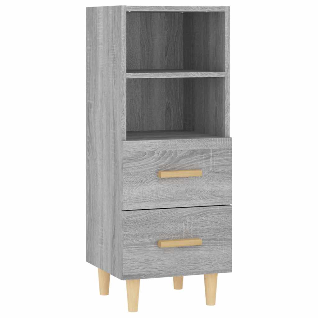 817415 vidaXL Sideboard Grey Sonoma 34,5x34x90 cm Engineered Wood
