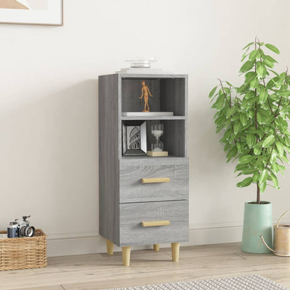 817415 vidaXL Sideboard Grey Sonoma 34,5x34x90 cm Engineered Wood