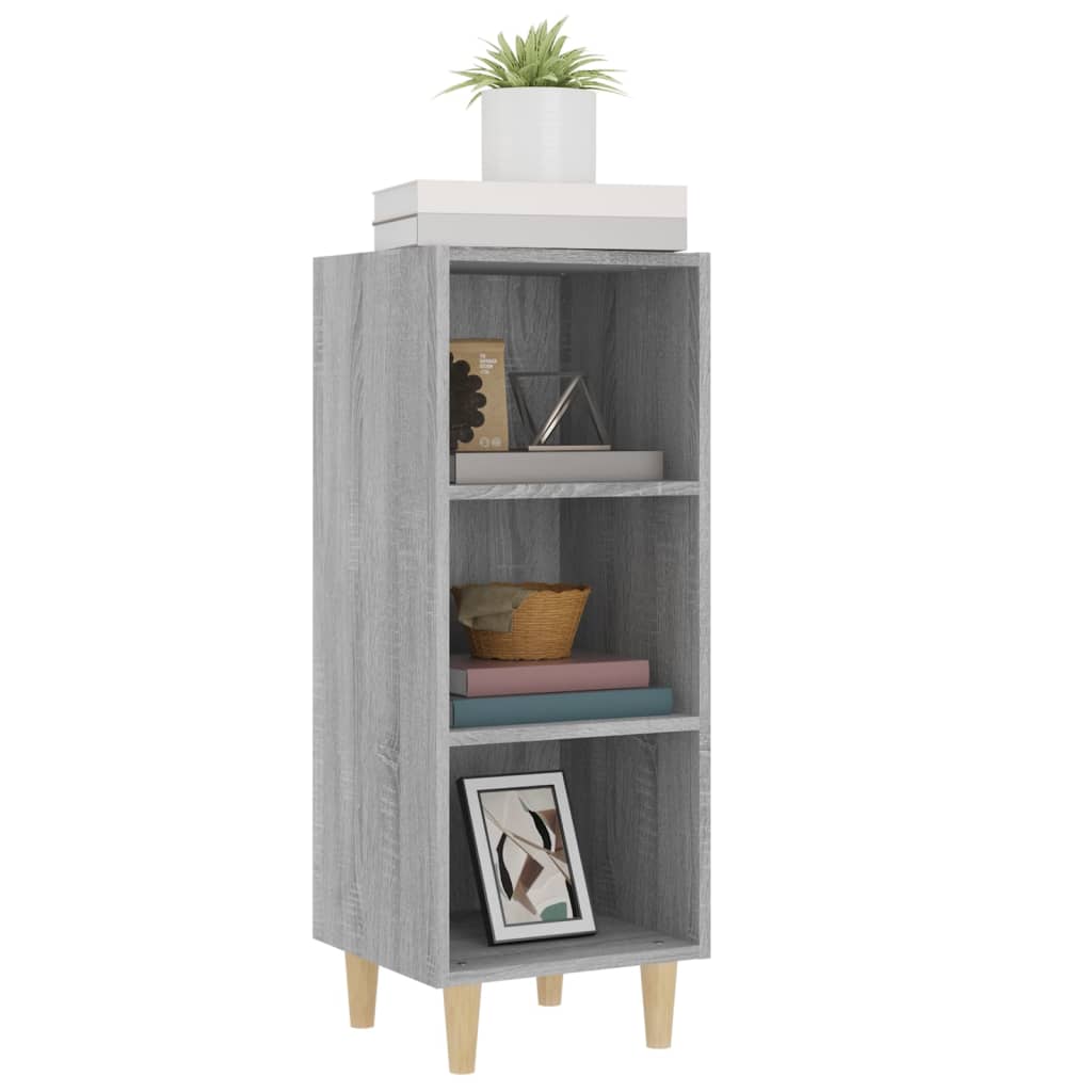 Sideboard Grey Sonoma 34.5x32.5x90 cm Engineered Wood