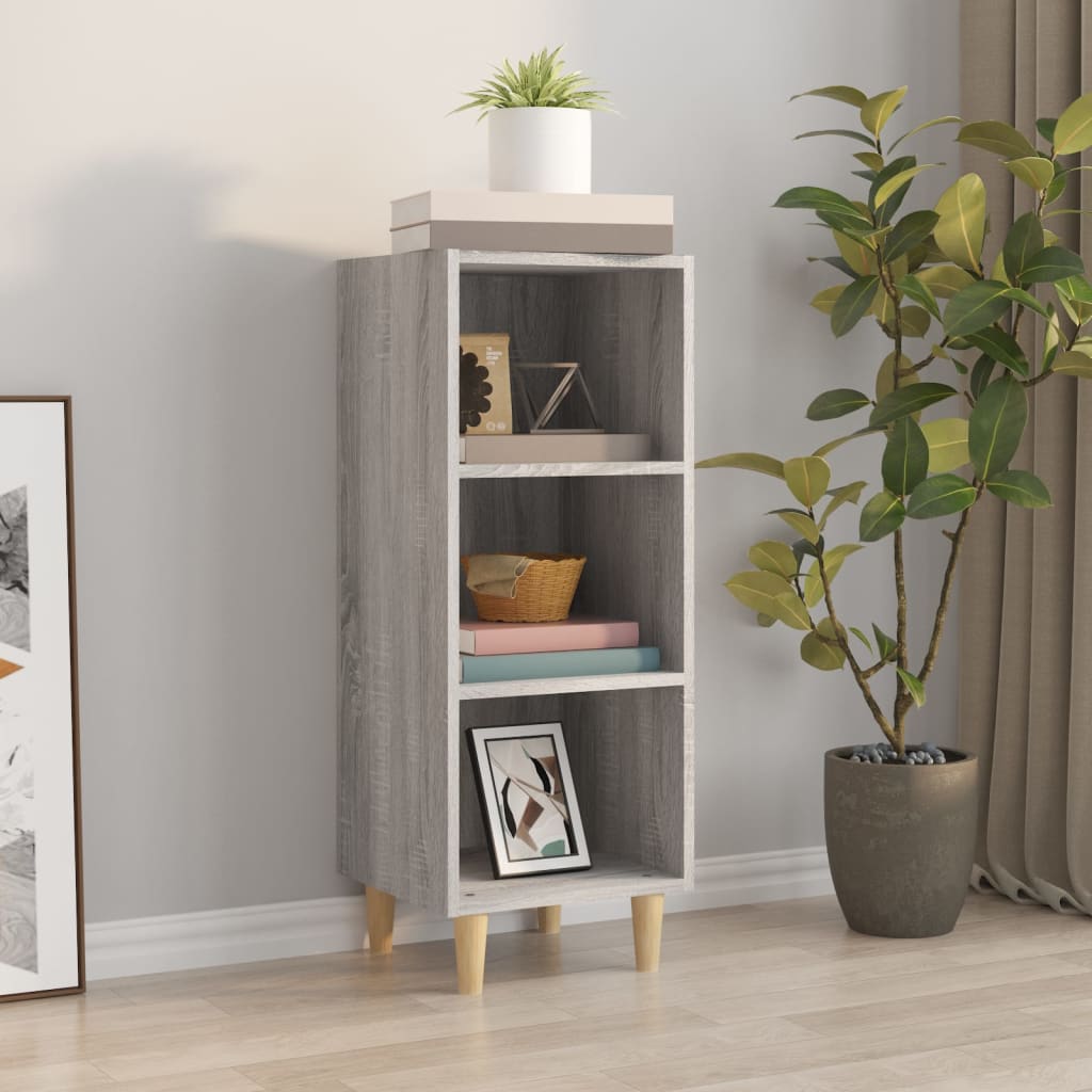 Sideboard Grey Sonoma 34.5x32.5x90 cm Engineered Wood