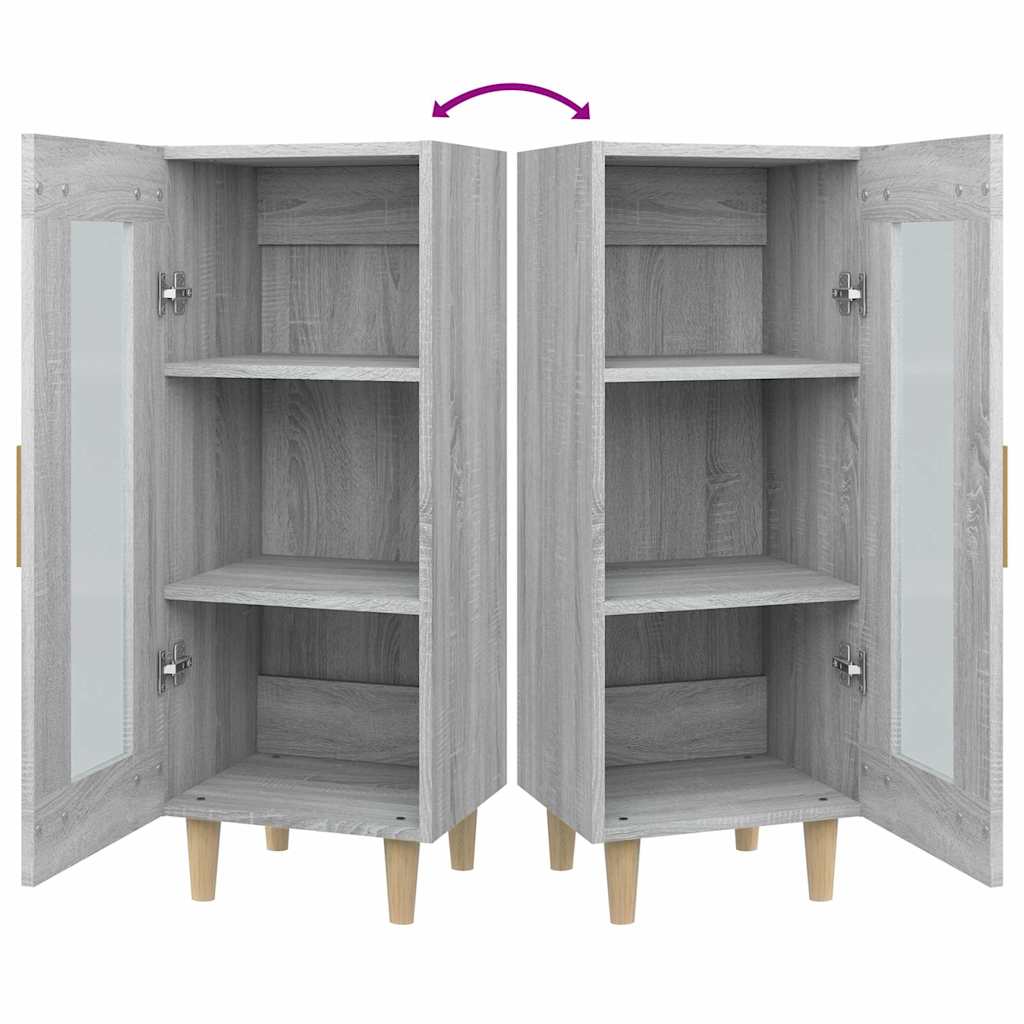 Sideboard Grey Sonoma 34.5x34x90 cm Engineered Wood