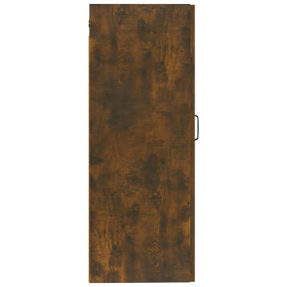 Hanging Cabinet Smoked Oak 35x34x90 cm Engineered Wood