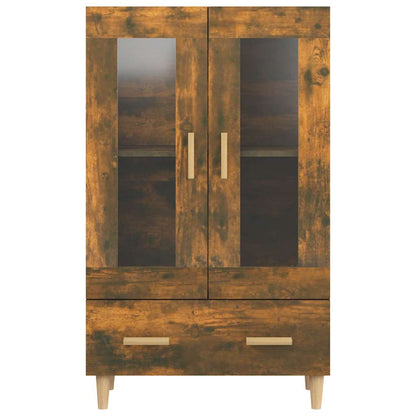 Highboard Smoked Oak 70x31x115 cm Engineered Wood