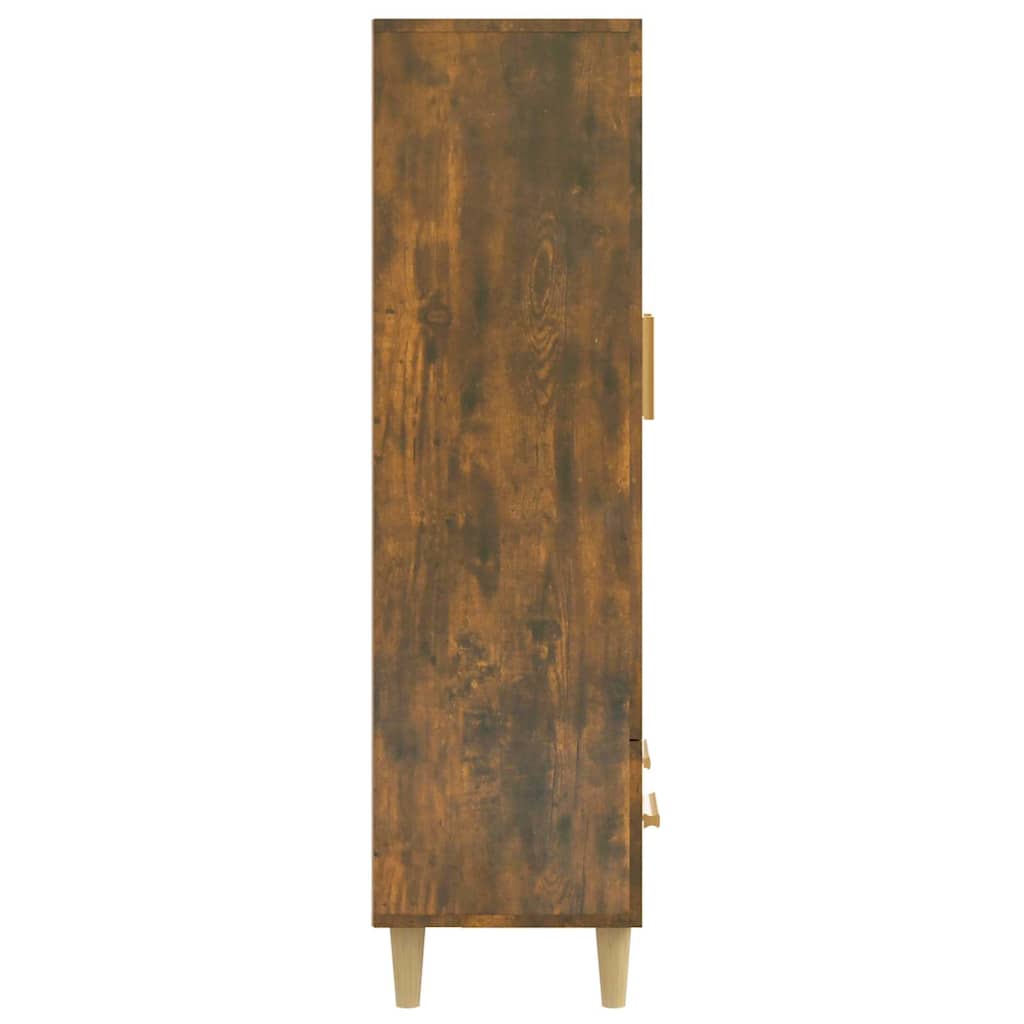 Highboard Smoked Oak 70x31x115 cm Engineered Wood