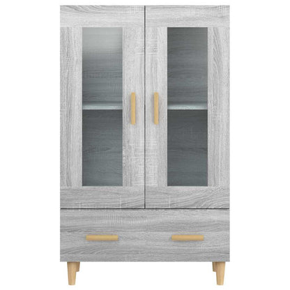 Highboard Grey Sonoma 70x31x115 cm Engineered Wood