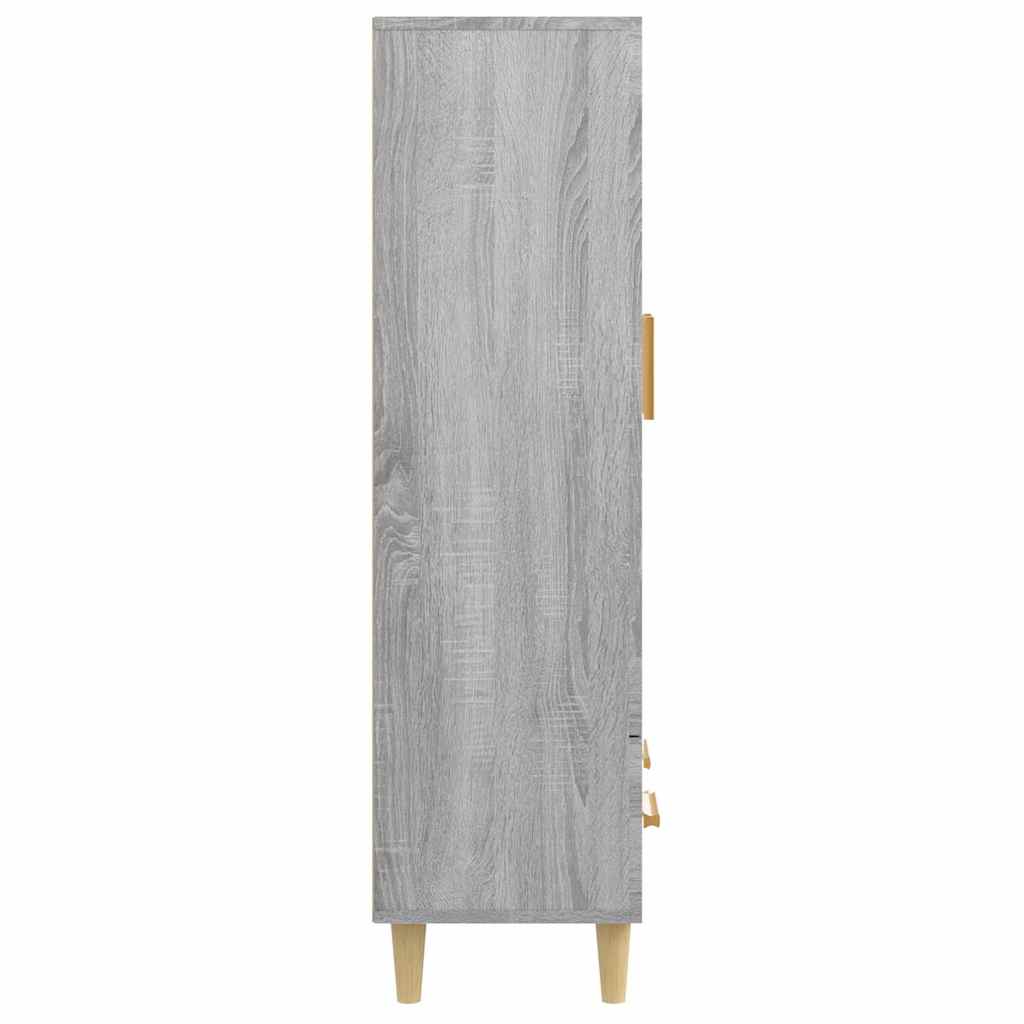 Highboard Grey Sonoma 70x31x115 cm Engineered Wood