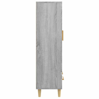 Highboard Grey Sonoma 70x31x115 cm Engineered Wood