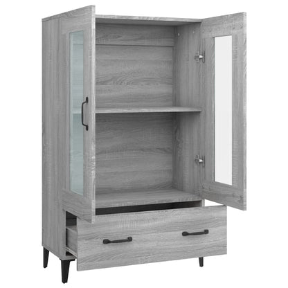 Highboard Grey Sonoma 70x31x115 cm Engineered Wood