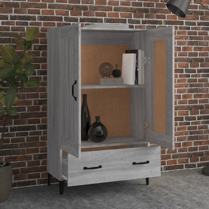 Highboard Grey Sonoma 70x31x115 cm Engineered Wood