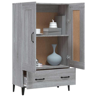 Highboard Grey Sonoma 70x31x115 cm Engineered Wood