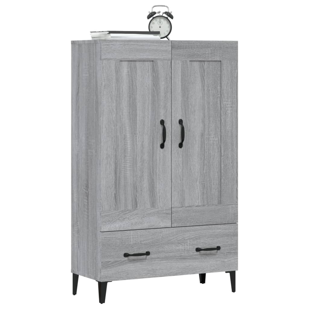 Highboard Grey Sonoma 70x31x115 cm Engineered Wood