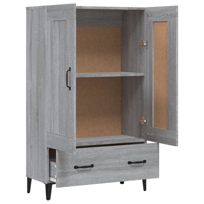 Highboard Grey Sonoma 70x31x115 cm Engineered Wood
