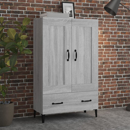 Highboard Grey Sonoma 70x31x115 cm Engineered Wood