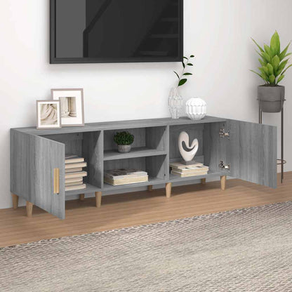 817502 vidaXL TV Cabinet Grey Sonoma 150x30x50 cm Engineered Wood
