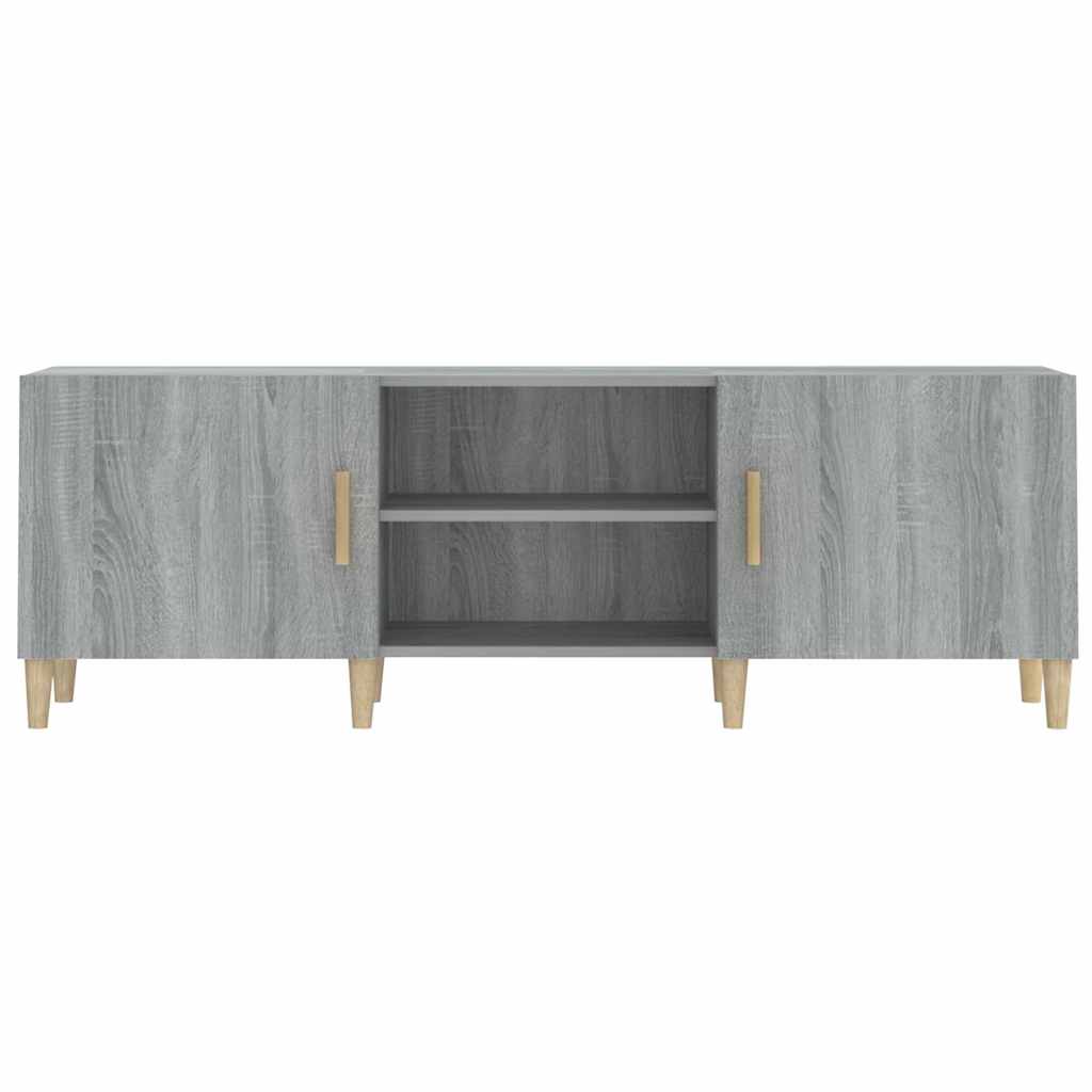 817502 vidaXL TV Cabinet Grey Sonoma 150x30x50 cm Engineered Wood