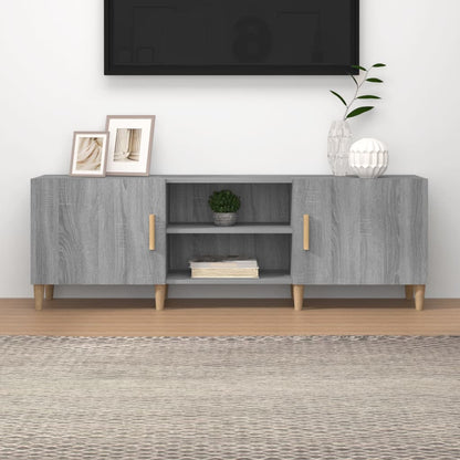 817502 vidaXL TV Cabinet Grey Sonoma 150x30x50 cm Engineered Wood