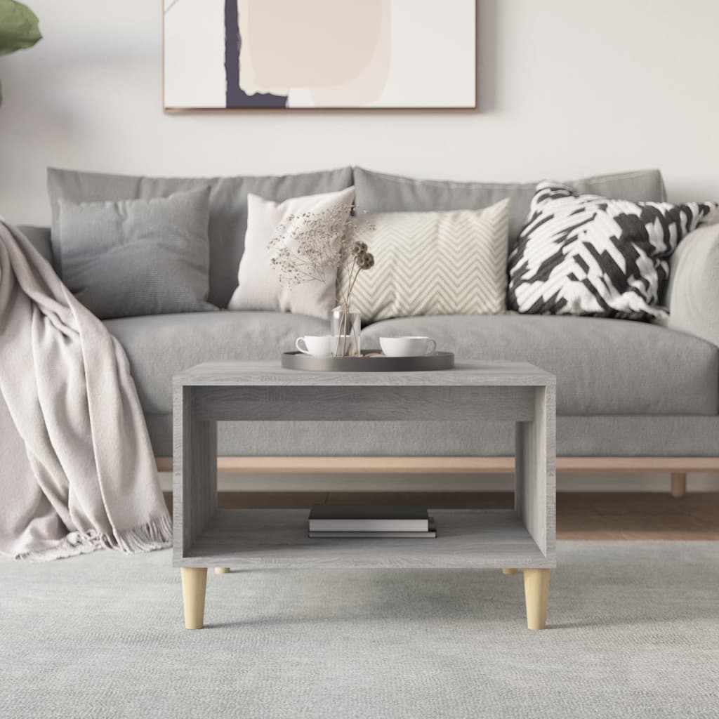 Coffee Table Grey Sonoma 60x50x40 cm Engineered Wood
