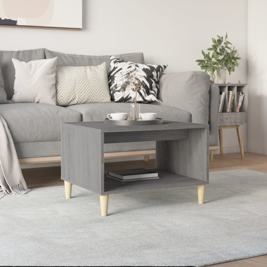 Coffee Table Grey Sonoma 60x50x40 cm Engineered Wood