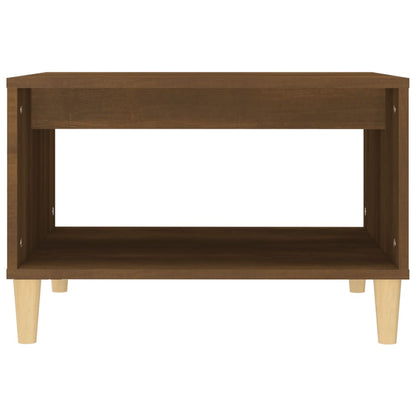 Coffee Table Brown Oak 60x50x40 cm Engineered Wood