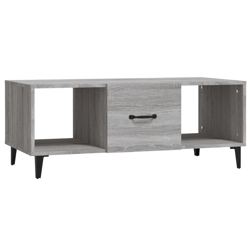 Coffee Table Grey Sonoma 102x50x40 cm Engineered Wood