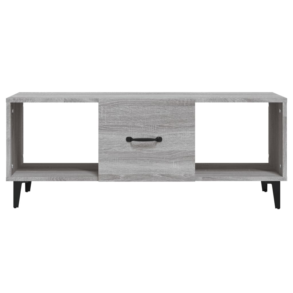 Coffee Table Grey Sonoma 102x50x40 cm Engineered Wood