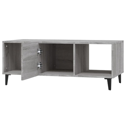 Coffee Table Grey Sonoma 102x50x40 cm Engineered Wood