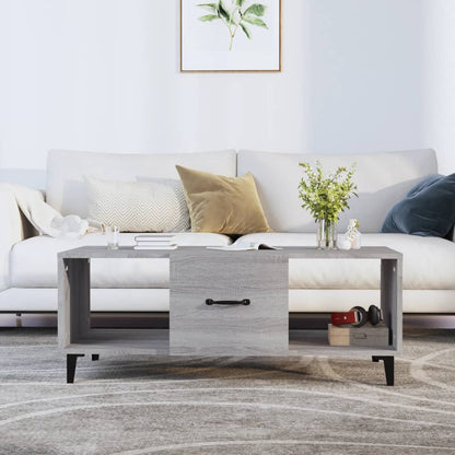 Coffee Table Grey Sonoma 102x50x40 cm Engineered Wood
