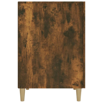 Desk Smoked Oak 140x50x75 cm Engineered Wood
