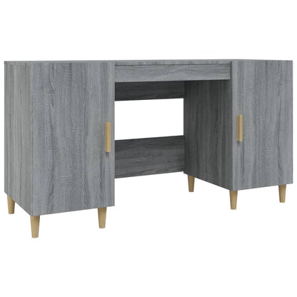Desk Grey Sonoma 140x50x75 cm Engineered Wood