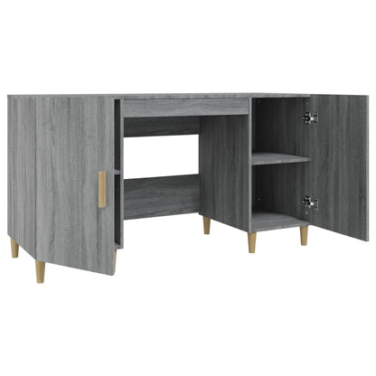 Desk Grey Sonoma 140x50x75 cm Engineered Wood