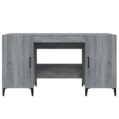 Desk Grey Sonoma 140x50x75 cm Engineered Wood