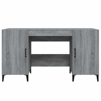 817553 vidaXL Desk Grey Sonoma 140x50x75 cm Engineered Wood