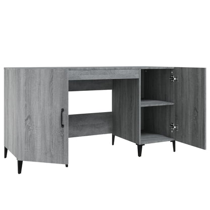 Desk Grey Sonoma 140x50x75 cm Engineered Wood