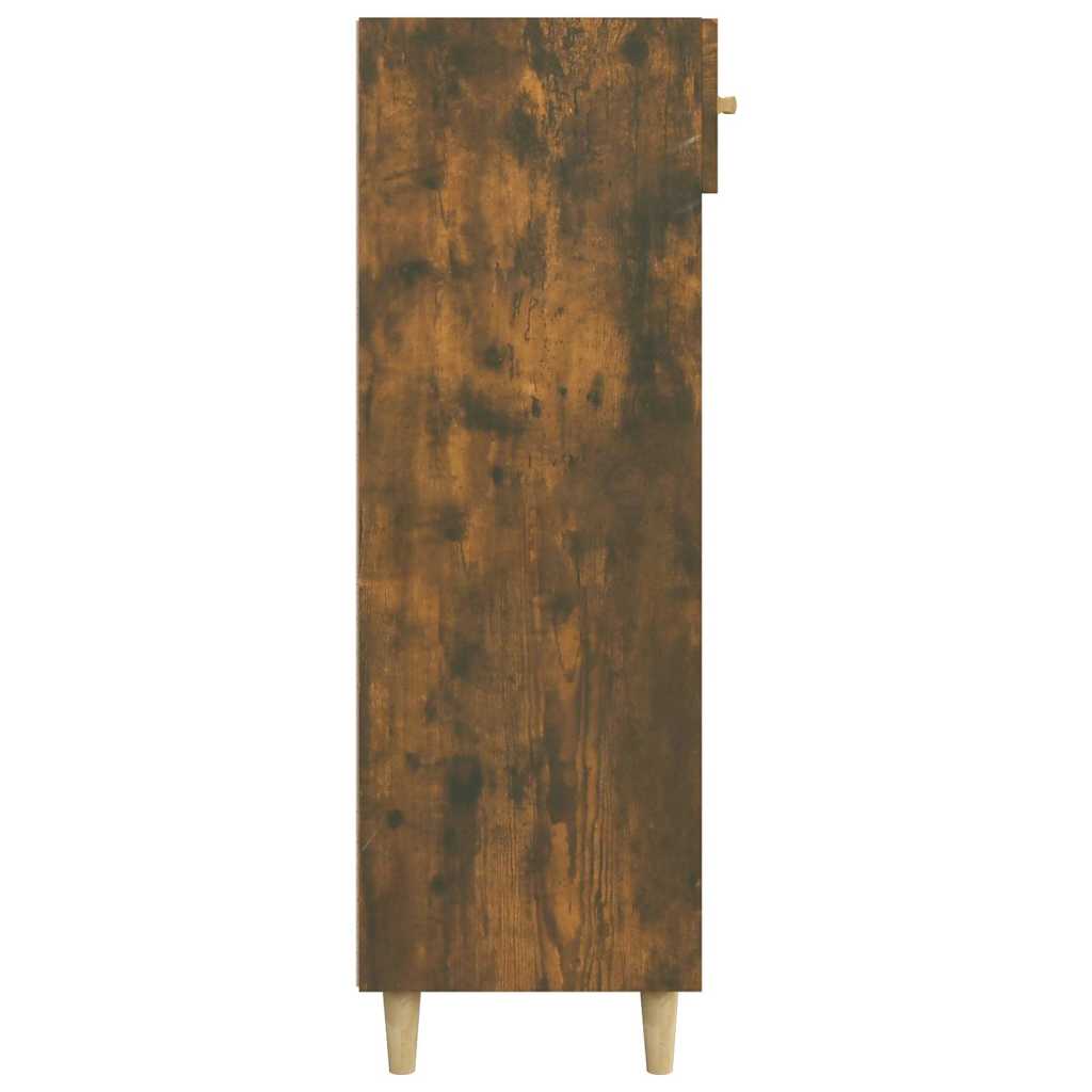 817555 vidaXL Shoe Cabinet Smoked Oak 60x35x105 cm Engineered Wood