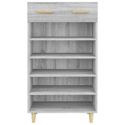 Shoe Cabinet Grey Sonoma 60x35x105 cm Engineered Wood