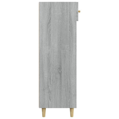 Shoe Cabinet Grey Sonoma 60x35x105 cm Engineered Wood