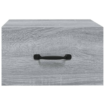 817581 vidaXL Wall-mounted Bedside Cabinet Grey Sonoma 35x35x20 cm